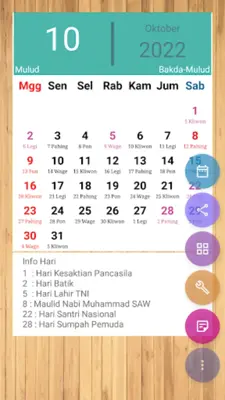 Kalender Jawa android App screenshot 1